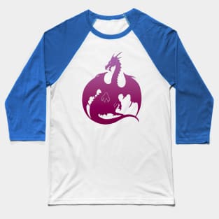 Pink Dragon Baseball T-Shirt